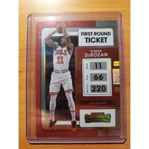 2021-2022 Panini Contenders First Round Ticket #56 DeMar DeRozan Serial 070/149